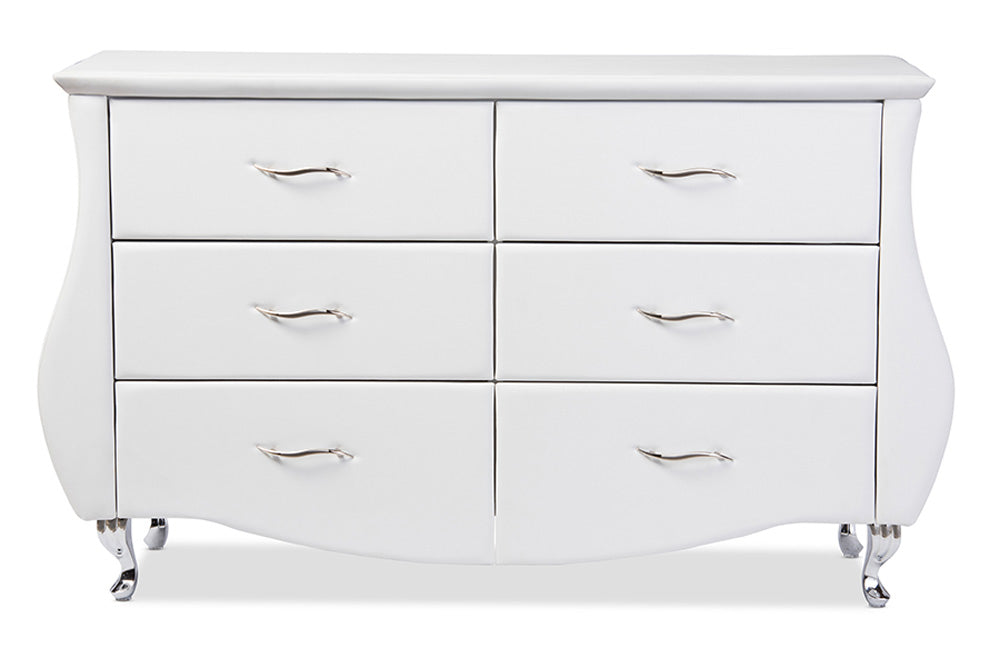 Baxton Studio - Enzo Dresser - BBT2039-White-Dresser view 5