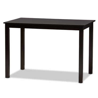 Baxton Studio - Erion Dining Set in Dark Brown - Erion-Dark Brown-5PC Dining Set view 3