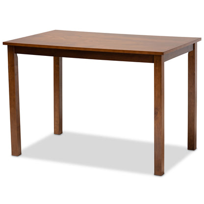Baxton Studio - Erion Dining Set in Walnut Brown - Erion-Walnut-5PC Dining Set view 3