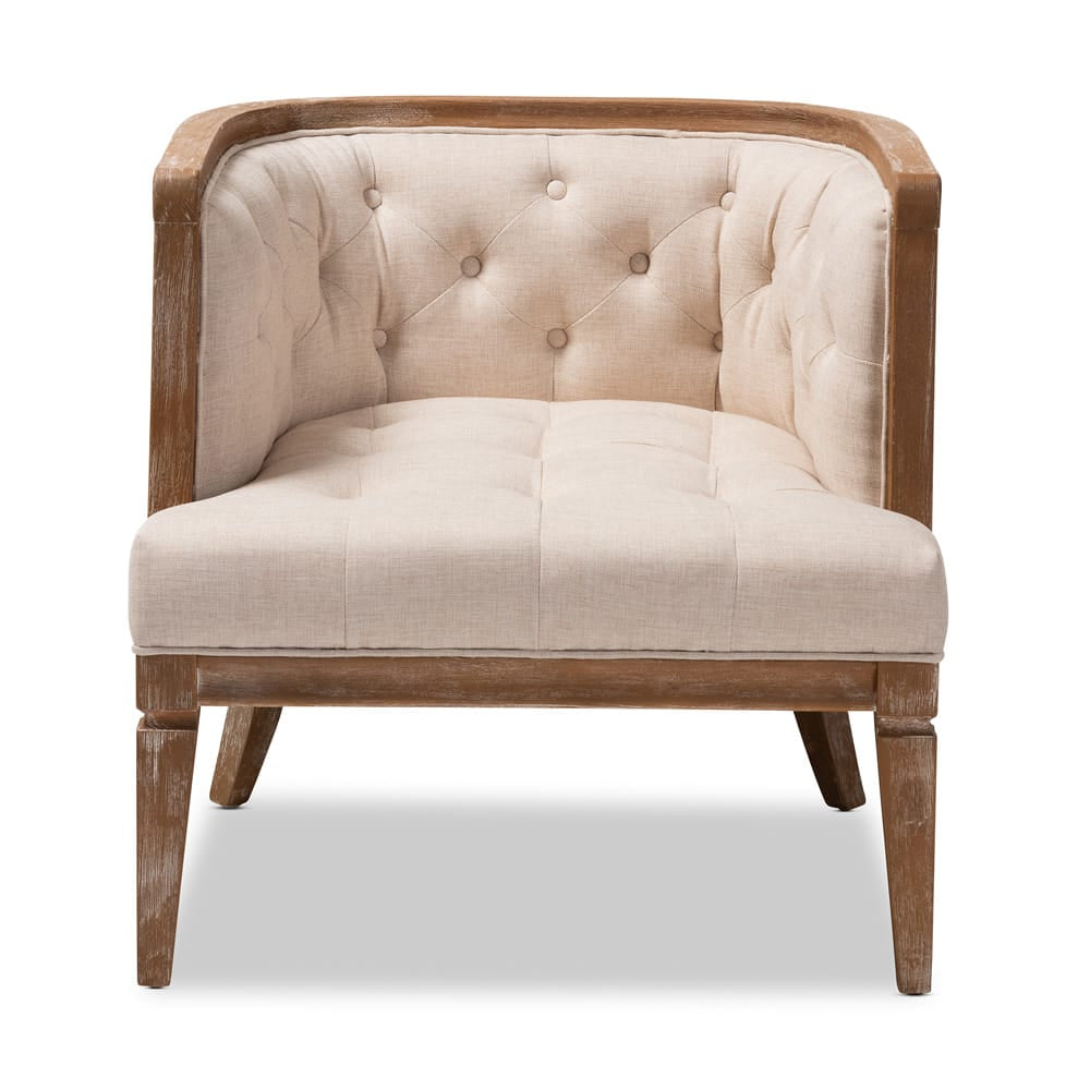 Baxton Studio - Esme Chair in Beige/Oak - TSF9911-Beige/Natural Oak-CC view 2