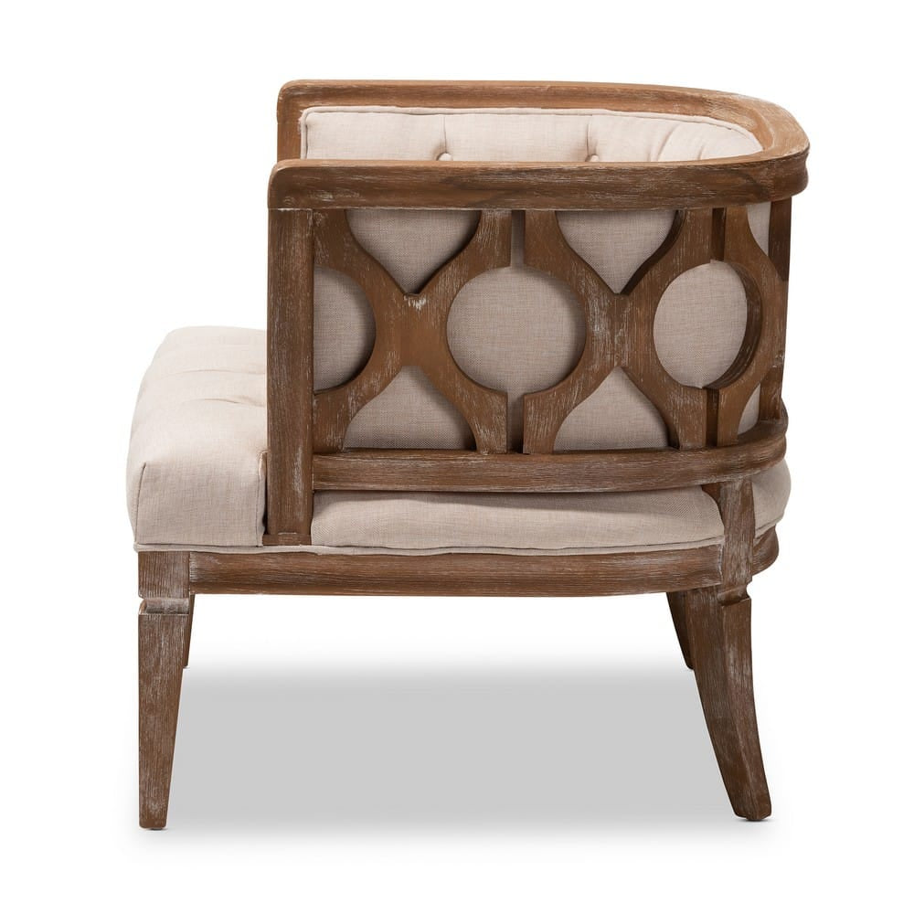 Baxton Studio - Esme Chair in Beige/Oak - TSF9911-Beige/Natural Oak-CC view 3