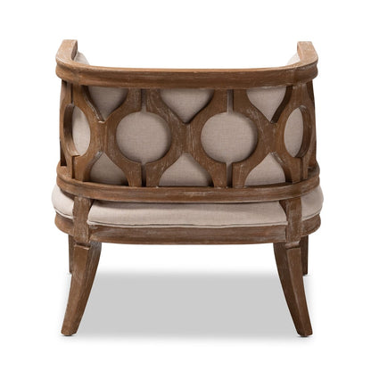 Baxton Studio - Esme Chair in Beige/Oak - TSF9911-Beige/Natural Oak-CC view 4