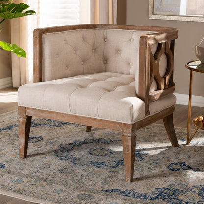 Baxton Studio - Esme Chair in Beige/Oak - TSF9911-Beige/Natural Oak-CC view 8