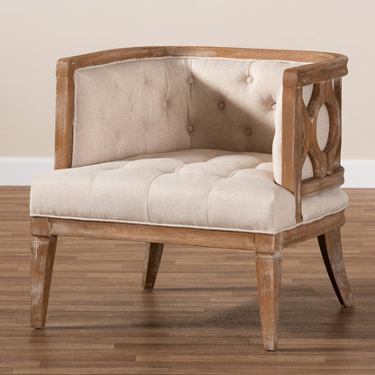 Baxton Studio - Esme Chair in Beige/Oak - TSF9911-Beige/Natural Oak-CC view 9