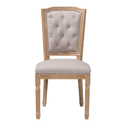 Baxton Studio - Estelle Dining Chair in Beige - TSF-9341 view 2