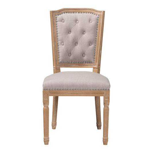 Baxton Studio - Estelle Dining Chair in Beige - TSF-9341 view 2