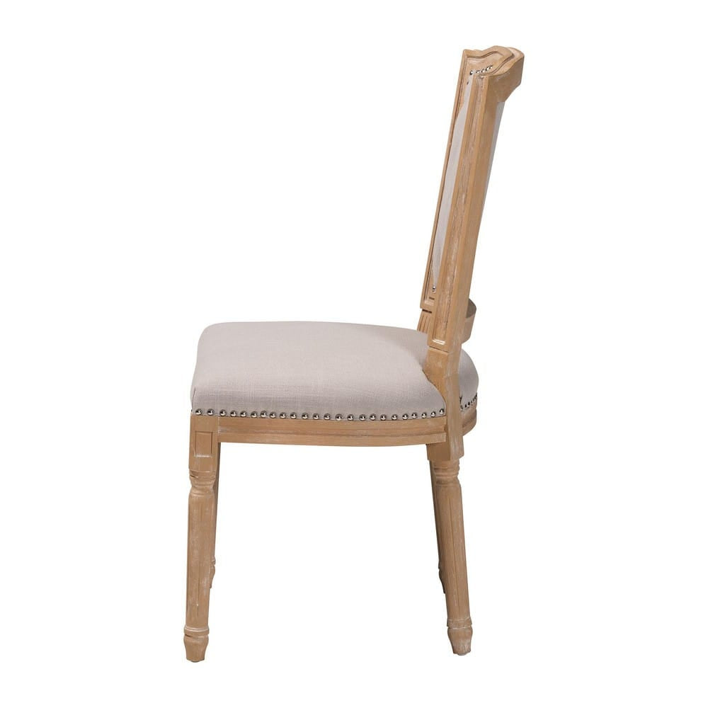 Baxton Studio - Estelle Dining Chair in Beige - TSF-9341 view 3