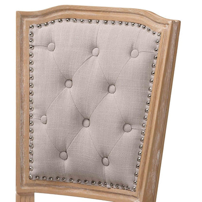 Baxton Studio - Estelle Dining Chair in Beige - TSF-9341 view 5