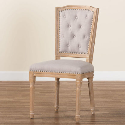 Baxton Studio - Estelle Dining Chair in Beige - TSF-9341 view 9