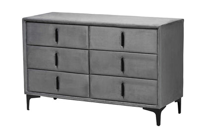 Baxton Studio - Etienne Dresser - BBT2047 A3-Dark Grey-Dresser view 1