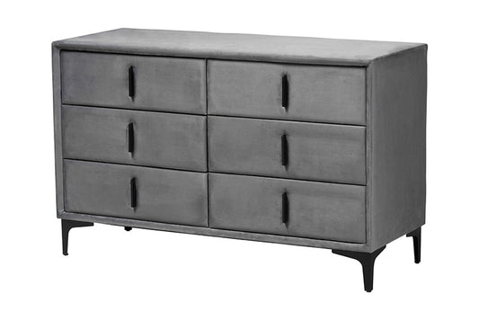 Baxton Studio - Etienne Dresser - BBT2047 A3-Dark Grey-Dresser view 1