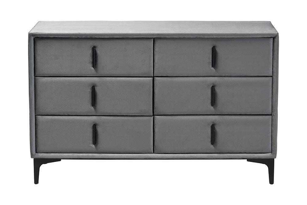 Baxton Studio - Etienne Dresser - BBT2047 A3-Dark Grey-Dresser view 3
