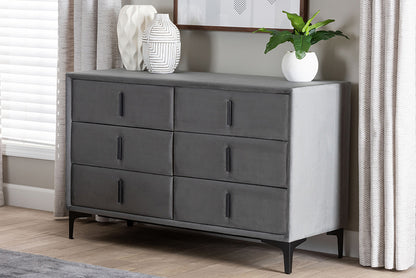 Baxton Studio - Etienne Dresser - BBT2047 A3-Dark Grey-Dresser view 5