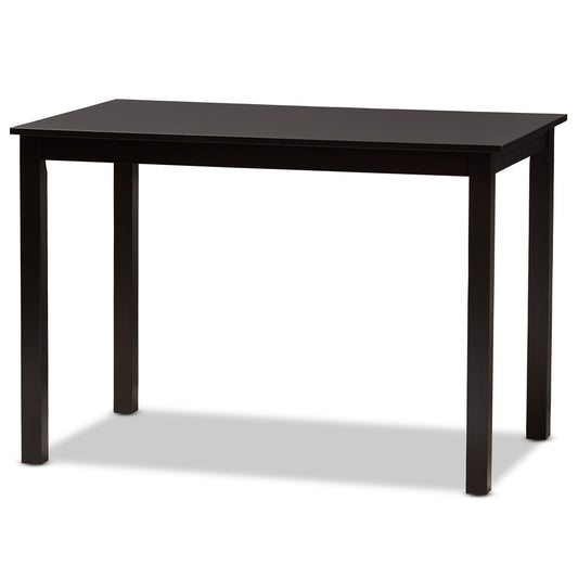 Baxton Studio - Eveline Dining Table in Espresso Brown - RH7006-Dark Brown-DT view 1