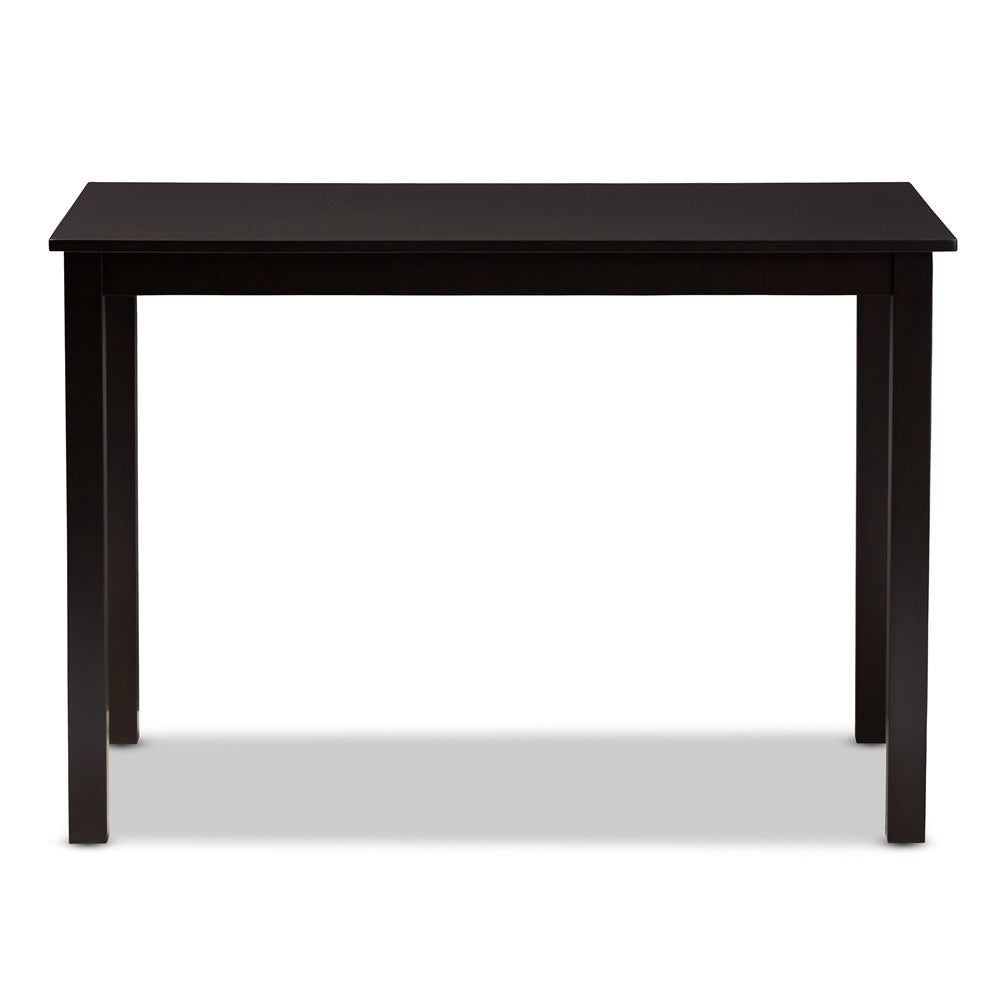Baxton Studio - Eveline Dining Table in Espresso Brown - RH7006-Dark Brown-DT view 2