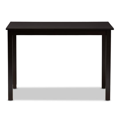 Baxton Studio - Eveline Dining Table in Espresso Brown - RH7006-Dark Brown-DT view 2