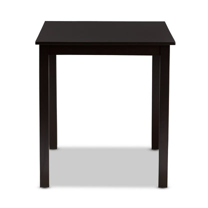 Baxton Studio - Eveline Dining Table in Espresso Brown - RH7006-Dark Brown-DT view 3