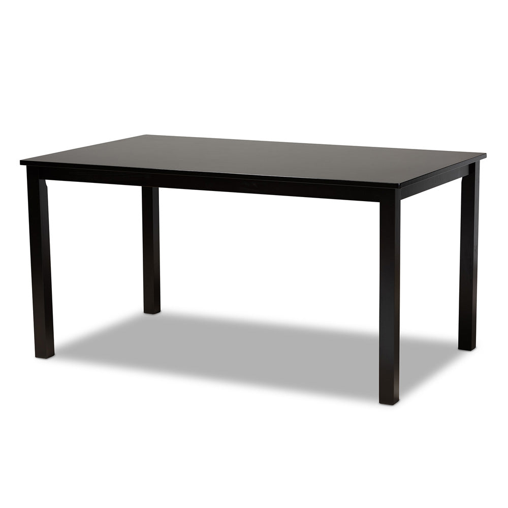 Baxton Studio - Eveline Dining Table in Espresso - RH7008T-Dark Brown-DT view 1