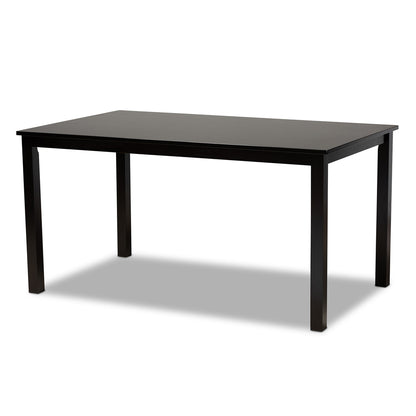 Baxton Studio - Eveline Dining Table in Espresso - RH7008T-Dark Brown-DT view 1