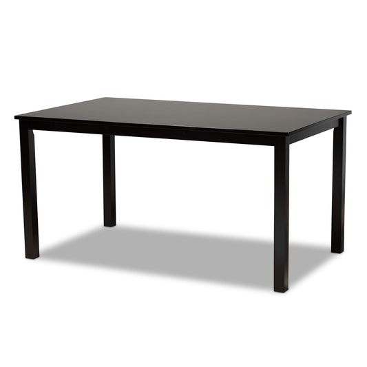 Baxton Studio - Eveline Dining Table in Espresso - RH7008T-Dark Brown-DT view 1