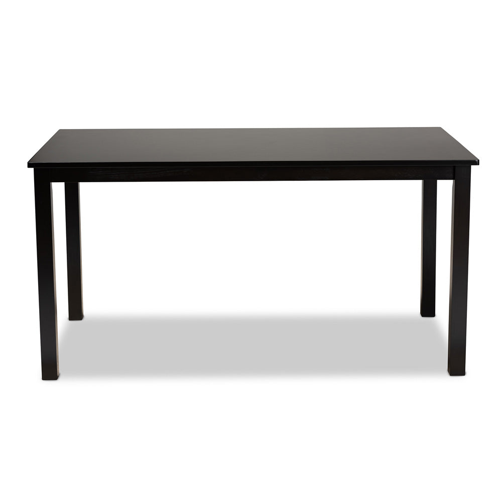 Baxton Studio - Eveline Dining Table in Espresso - RH7008T-Dark Brown-DT view 2