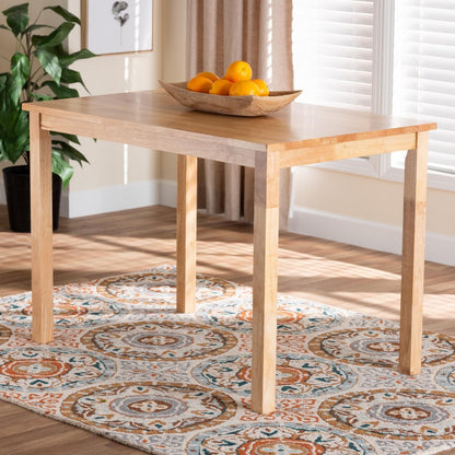 Baxton Studio - Eveline Dining Table in Natural Brown - RH7006-Natural-DT view 7
