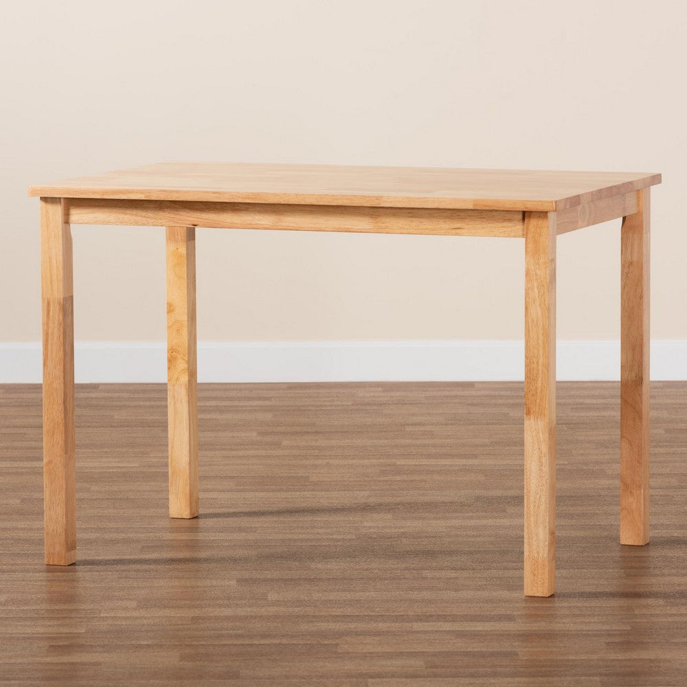 Baxton Studio - Eveline Dining Table in Natural Brown - RH7006-Natural-DT view 8