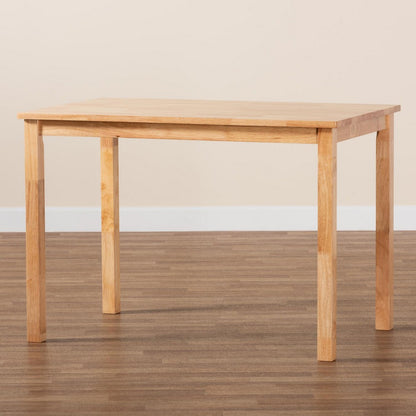 Baxton Studio - Eveline Dining Table in Natural Brown - RH7006-Natural-DT view 8