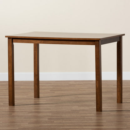 Baxton Studio - Eveline Dining Table in Walnut Brown - RH7006-Walnut Brown-DT view 8