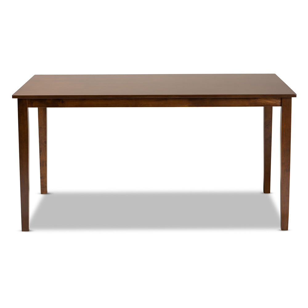 Baxton Studio - Eveline Dining Table in Walnut Brown - RH7008T-Walnut-DT view 2