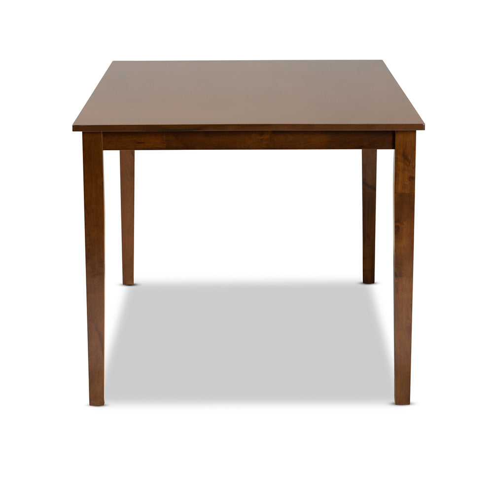 Baxton Studio - Eveline Dining Table in Walnut Brown - RH7008T-Walnut-DT view 3