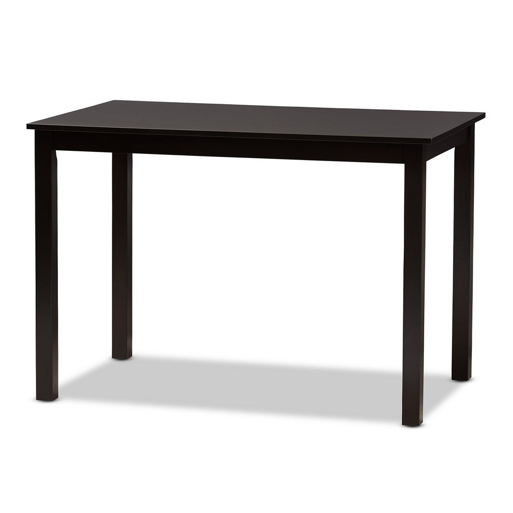 Baxton Studio - Evelyn Dining Set in Beige/Dark Brown - RH5998C-Dark Brown/Beige Dining Set view 3