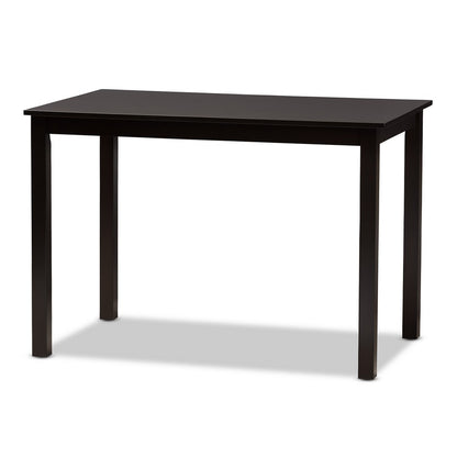 Baxton Studio - Evelyn Dining Set in Beige/Dark Brown - RH5998C-Dark Brown/Beige Dining Set view 3