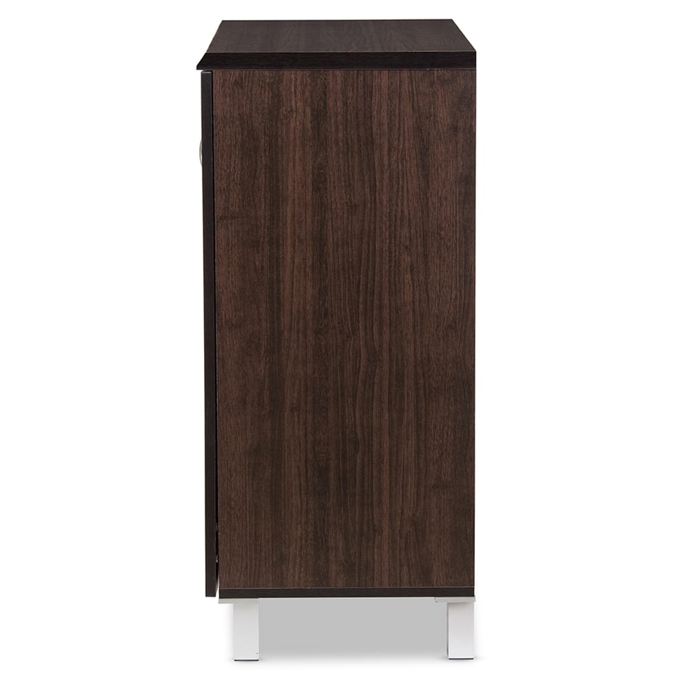 Baxton Studio - Excel Storage Cabinet in Dark Brown - SR 890005-Wenge view 3