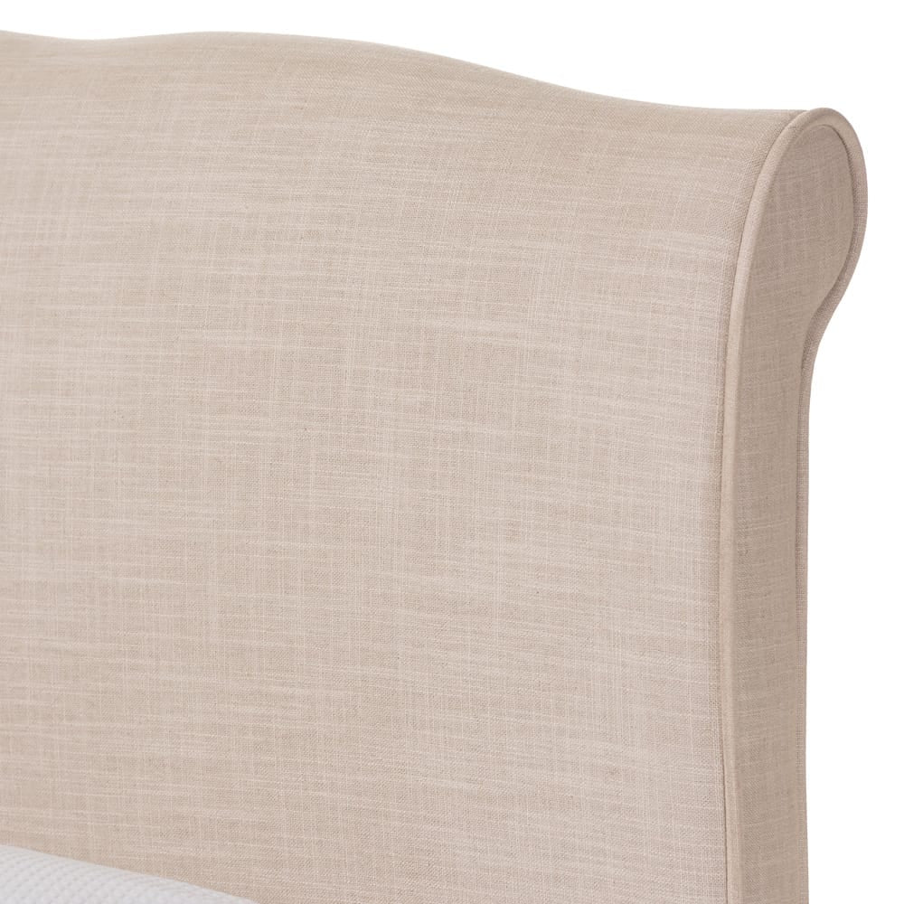 Baxton Studio - Fannie King Size Bed in Beige - BBT6571-Beige-King view 3