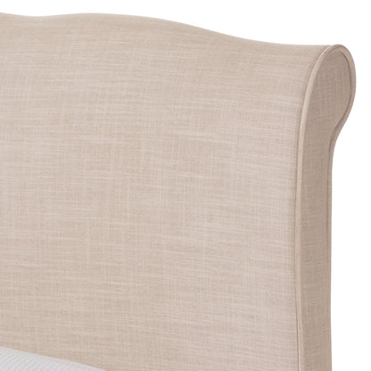 Baxton Studio - Fannie Queen Size Bed in Beige - BBT6571-Beige-Queen view 3