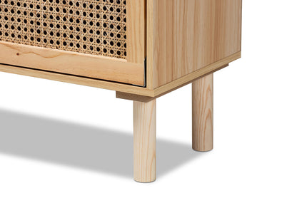 Baxton Studio - Faulkner Bookcase - FM203-034-Natural Wooden-Bookcase view 7