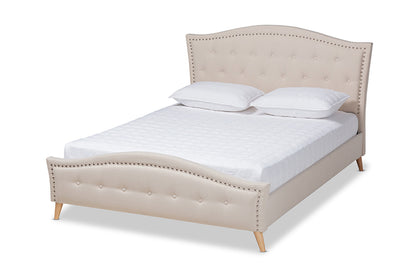 Baxton Studio - Felisa King Size Bed - CF9009-Beige-King view 1