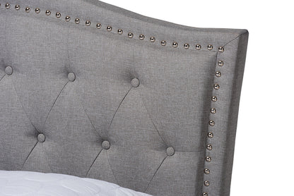 Baxton Studio - Felisa King Size Bed - CF9009-Grey-King view 4