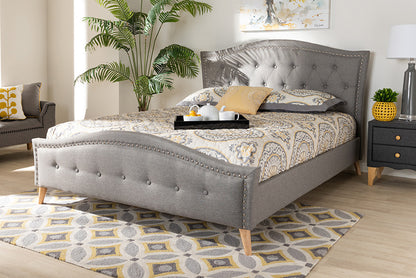 Baxton Studio - Felisa King Size Bed - CF9009-Grey-King view 5