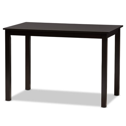 Baxton Studio - Fenton Dining Set in Sand/Dark Brown - RH338C-Sand/Dark Brown-5PC Dining Set view 3