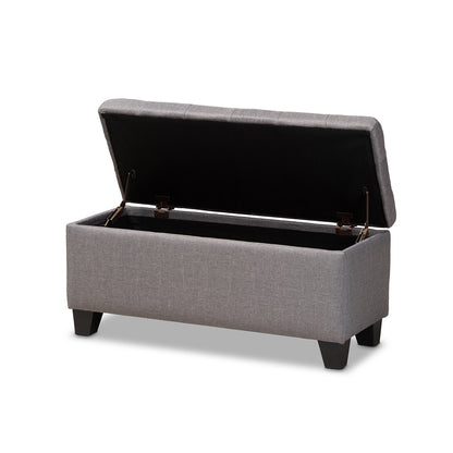 Baxton Studio - Fera Ottoman in Gray - WS-2005-P-Grey-OTTO view 3