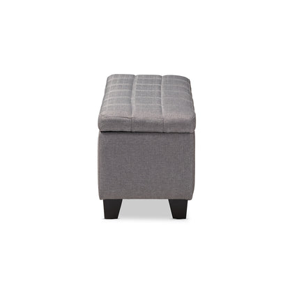 Baxton Studio - Fera Ottoman in Gray - WS-2005-P-Grey-OTTO view 4
