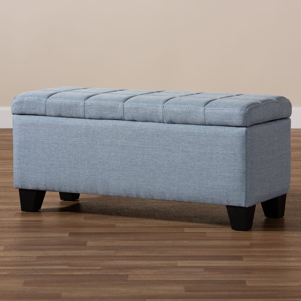 Baxton Studio - Fera Ottoman in Light Blue - WS-2005-P-Light Blue-OTTO view 7
