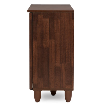 Baxton Studio - Fernanda Shoe Cabinet in Brown - SC864573 A-Dirty Oak view 5