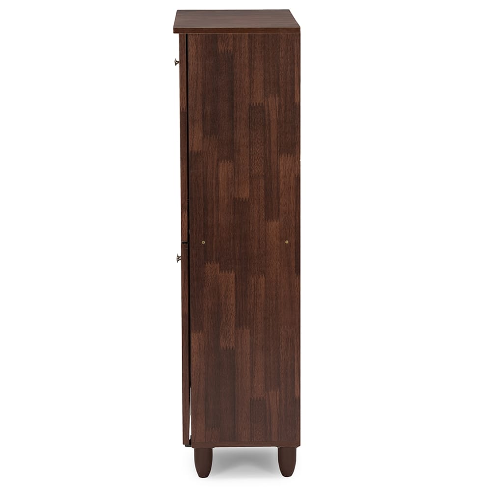 Baxton Studio - Fernanda Shoe Cabinet in Brown - SC864574 A-Dirty Oak view 6