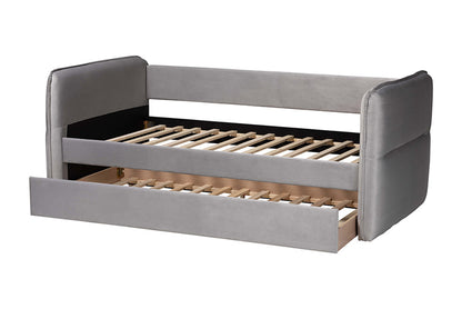 Baxton Studio - Finch Twin Size Bed - CF9382-A-Light Grey-Daybed-T/T view 6
