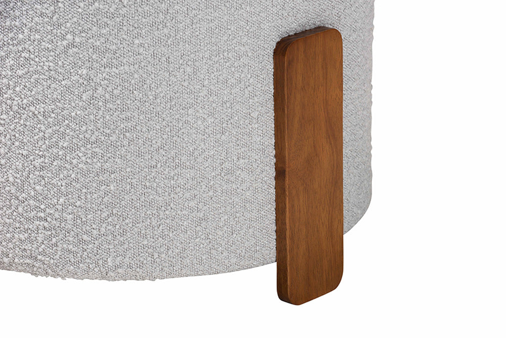 Baxton Studio - Finlay Footstool - BBT5487-Walnut/Maya Sky Grey-Stool view 3