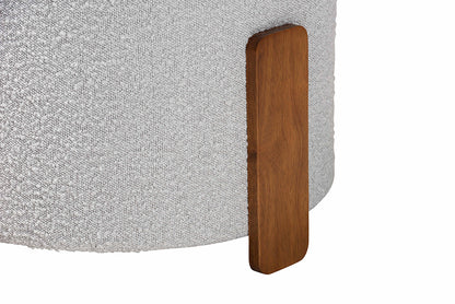 Baxton Studio - Finlay Footstool - BBT5487-Walnut/Maya Sky Grey-Stool view 3