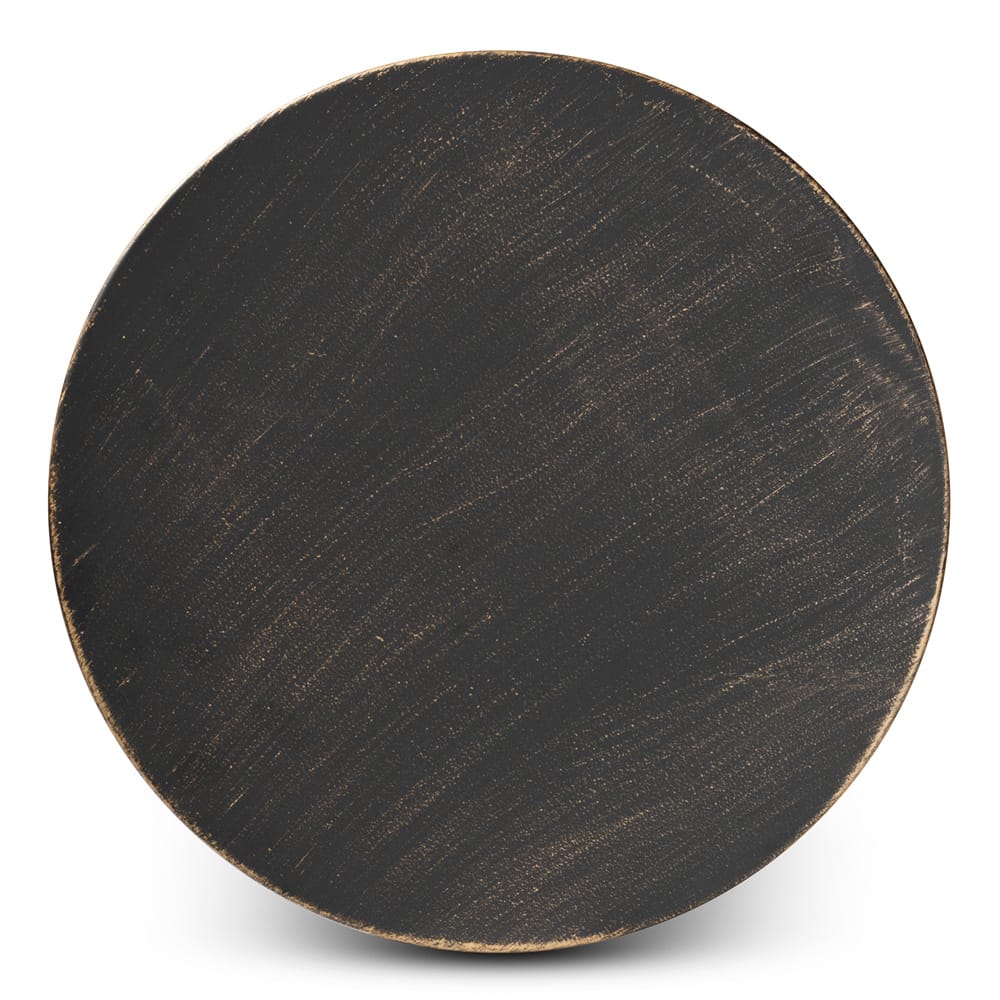 Baxton Studio - Finnick End Table in Black - H01-102535 Metal Side Table view 3